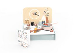 Speedy Monkey - Mini cocina con 8 accesorios - 30,5x25,5x24,5cm