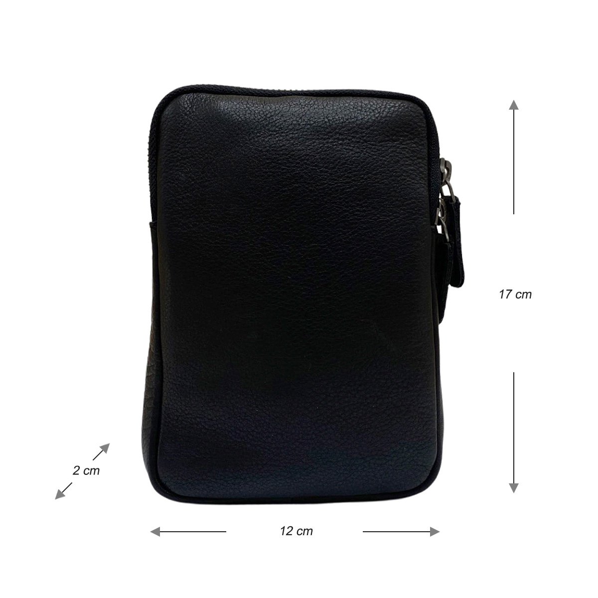 Lederhandytasche für Damen und Herren mit verstellbarem Schultergurt in 5 Farben