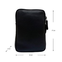 Lederhandytasche für Damen und Herren mit verstellbarem Schultergurt in 5 Farben
