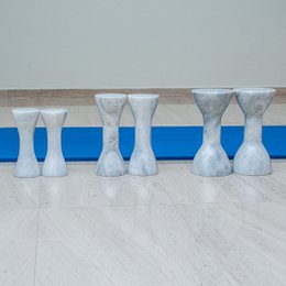 Designer håndvægte i marmor