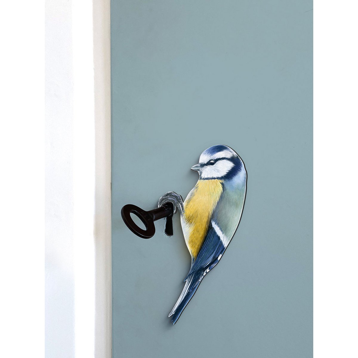 Cintre de pot de plante de mésange bleue