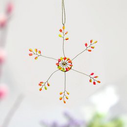 Decoratie Sparkle Ultrafine Starflower neon
