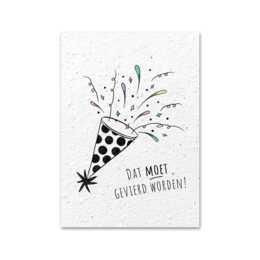 Seed paper greeting card - Party