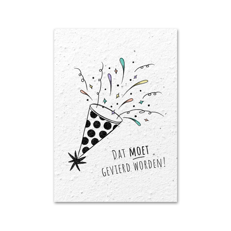 Seed paper greeting card - Party