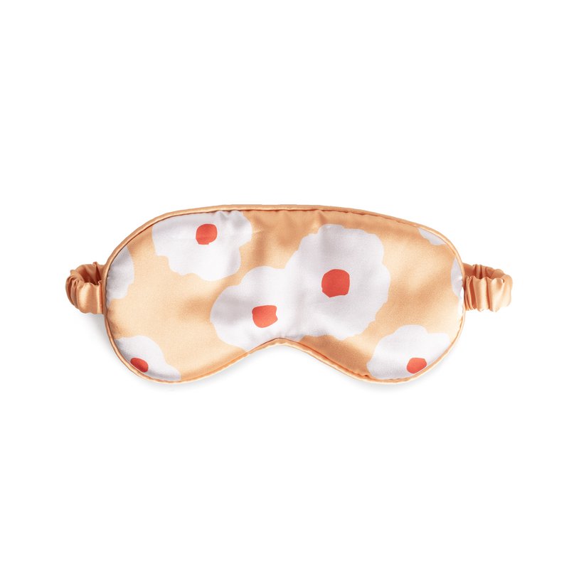 Masque oculaire floral orange hf
