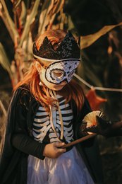Skull mask "Black Halloween"