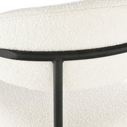 Zahra Bar Stool [Set van 2] [Wit] [Boucle Fabric] [65 cm]