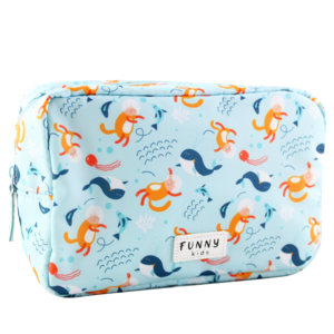 Trousse (23x20x8) Funny Kids - Aqua Cat
