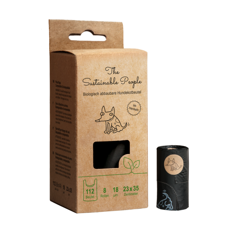 Biodegradable Dog Waste Bags with Handles (112 bags/box)