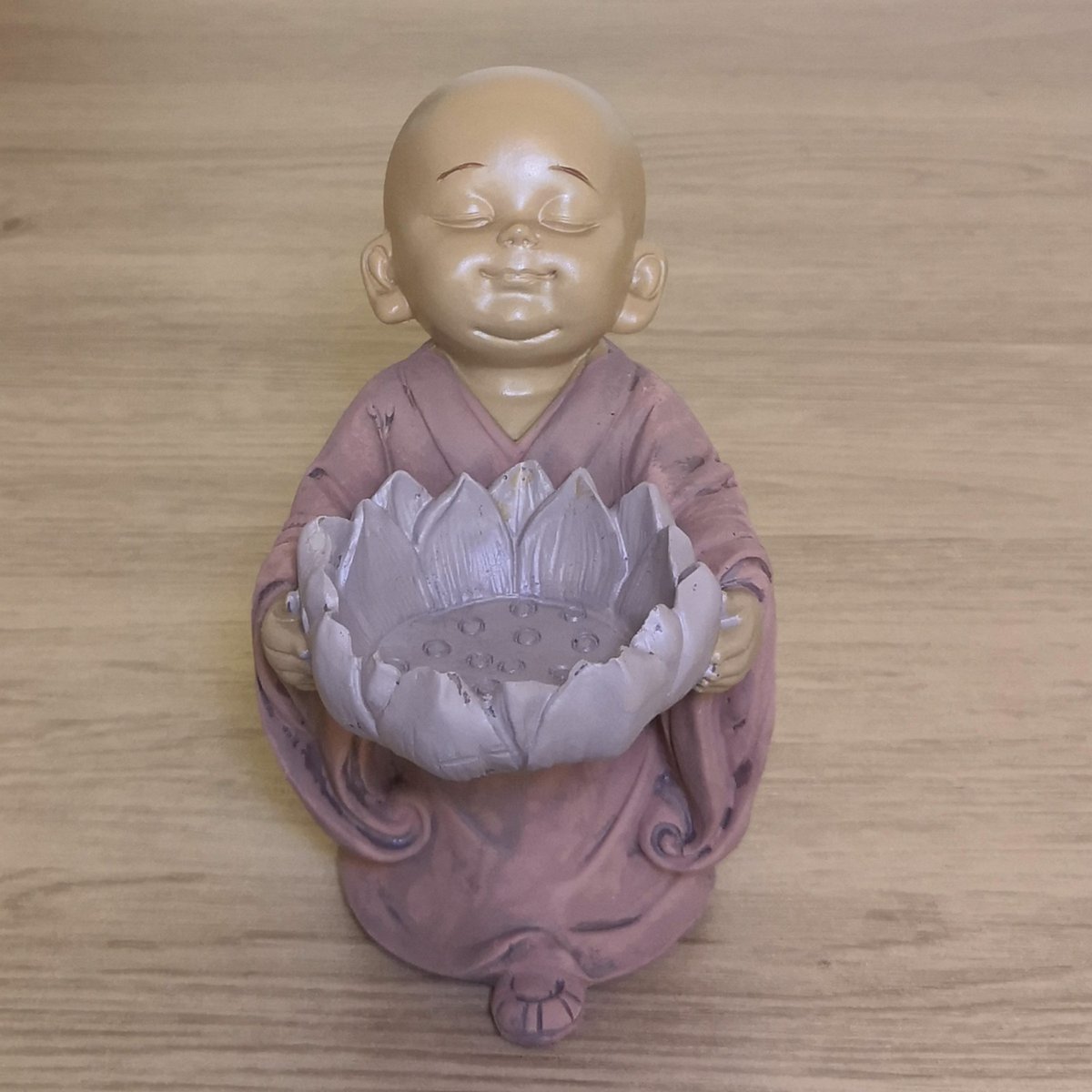 Statuetka Buddy Świecznik CH01 - Świecznik Tealight - Dekoracja Zen i Feng Shui - Szczęśliwy przedmiot - Pomysł na prezent Zen