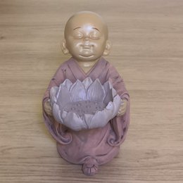 Statuetka Buddy Świecznik CH01 - Świecznik Tealight - Dekoracja Zen i Feng Shui - Szczęśliwy przedmiot - Pomysł na prezent Zen