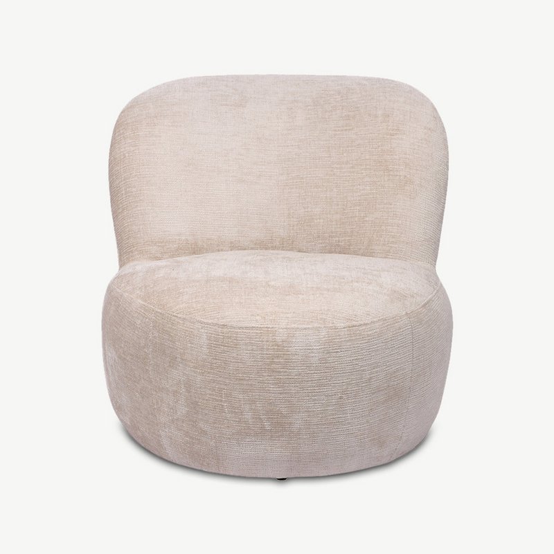 Vulcan Lounge Chair, Beige Stoff