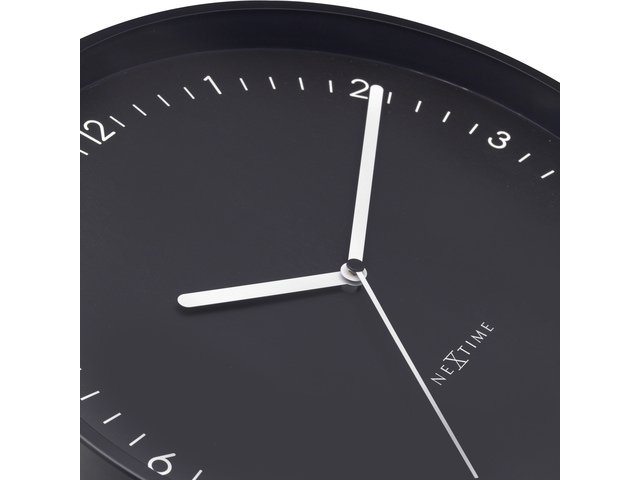 Zegar ścienny NeXtime Berlin 30 cm czarny