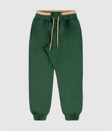 Groene joggingbroek van geborsteld fleece