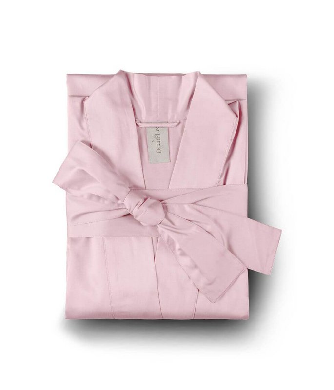 Satino chalatas kimono Solid Primrose Pink