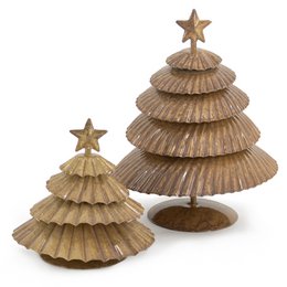 Metal Christmas tree peach