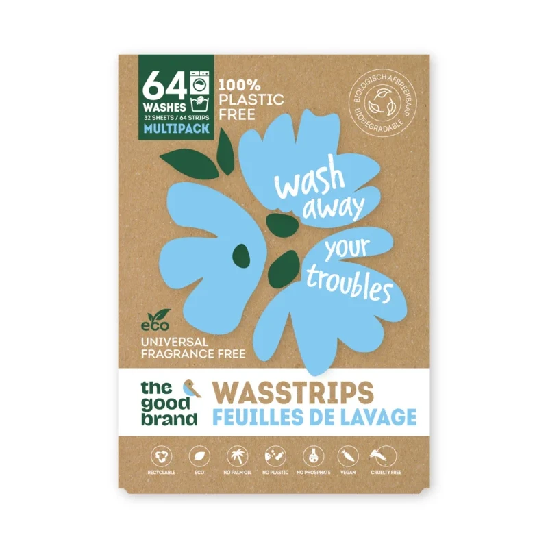 Wash strips Sin perfume 64 lavados