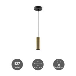 Home Sweet Home hanglamp brons Saga Pear - G160 - dimbaar E27 amber