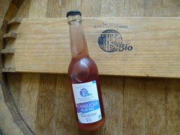 Kombucha Blue Pea Bio 330ml - Fermented tea beverage with blue pea flower, natural and organic.