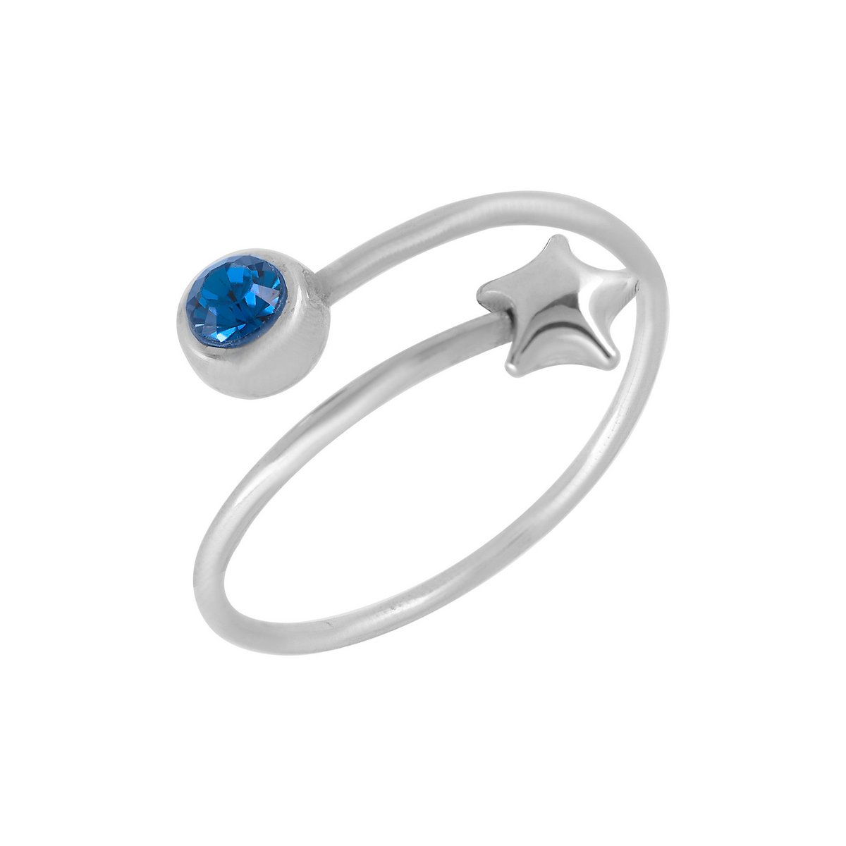 Anillo plata de ley "Universo Azul" Swarovski