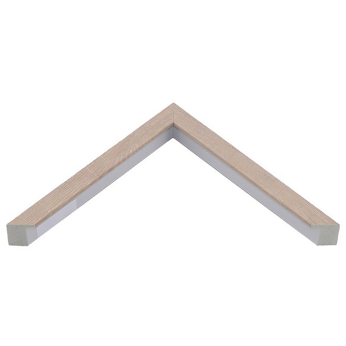 Vægmaleri geometrisk guldbillede med ramme trælook 60x90 cm