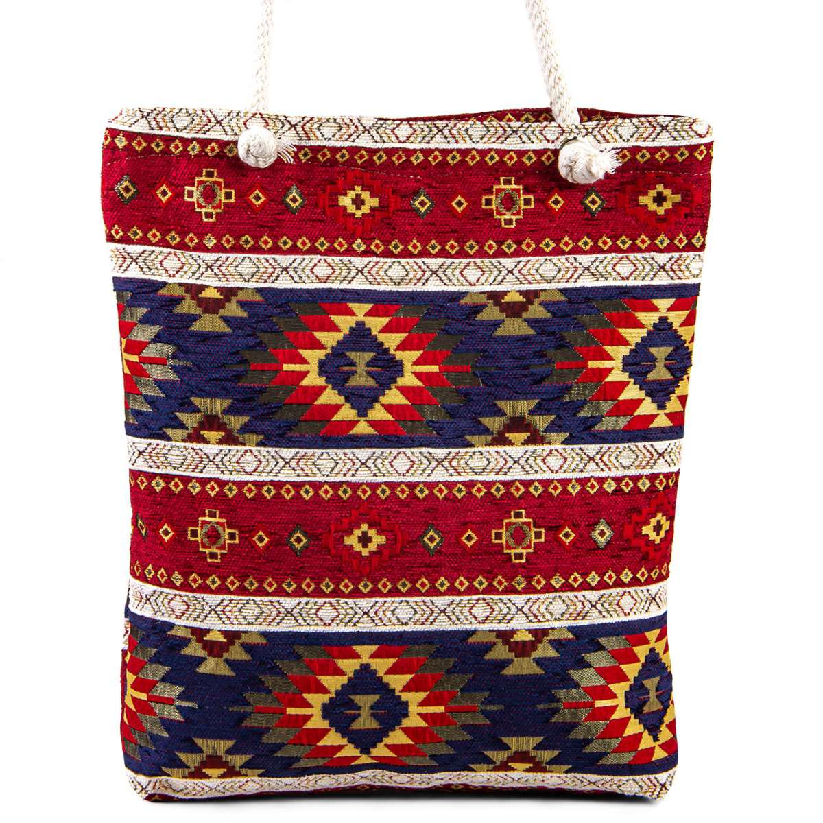 Shoulder bag - boho -style - kilim - 38x35cm