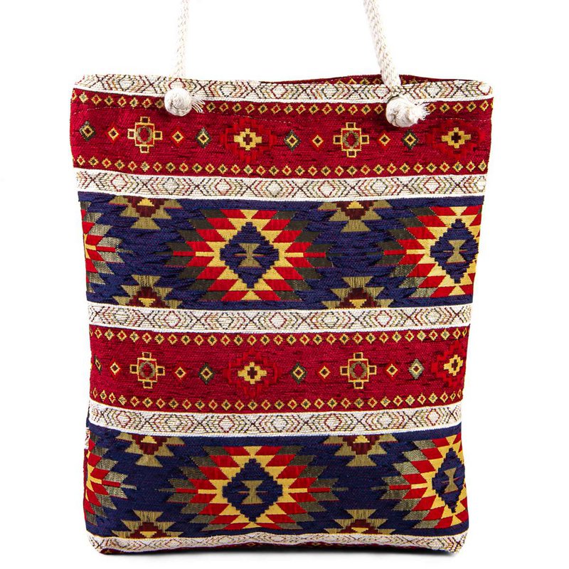 Shoulder bag - boho -style - kilim - 38x35cm