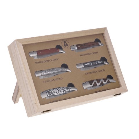 Box of 6 LAGUIOLE HERITAGE folding knives