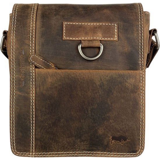 Bolso de hombro de cuero de búfalo con cognac de Arrigo - Versátil Crossbody Bols