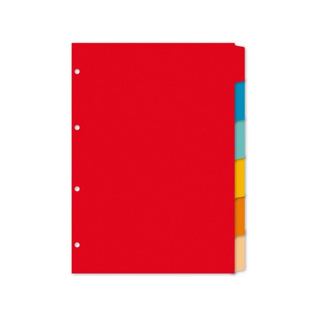 Onglet Kangaro A4 vierge en carton manille recyclé 180grs 4r. 6 pièces assorties