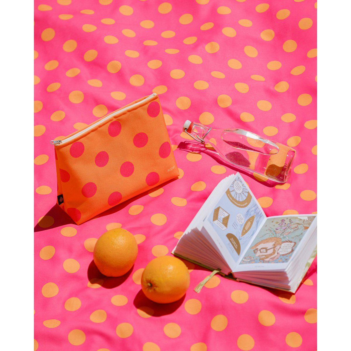 Water-Resistant L Pouch Warm Sunset