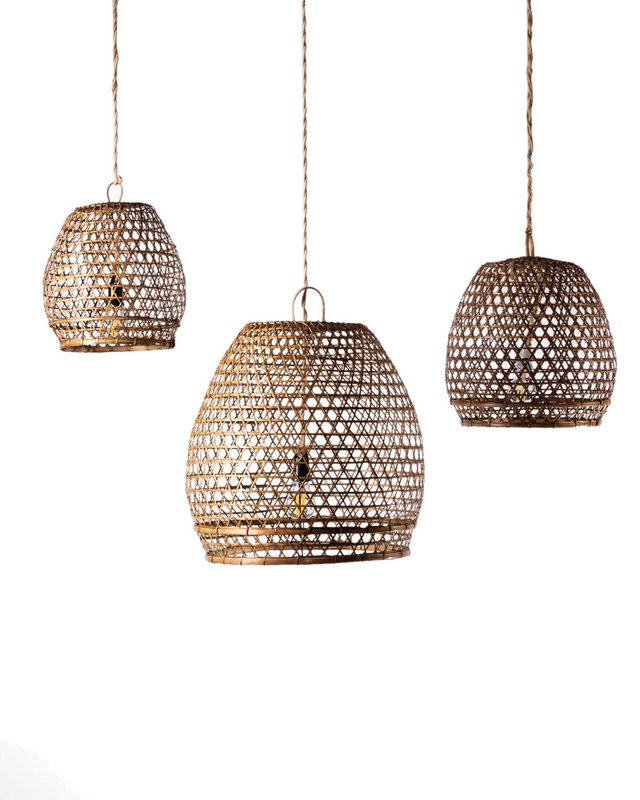 Lampada a sospensione tetto naturale di Mawar Ratan.