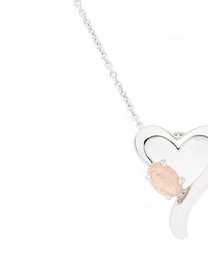 Lovely Heart Necklace Silver