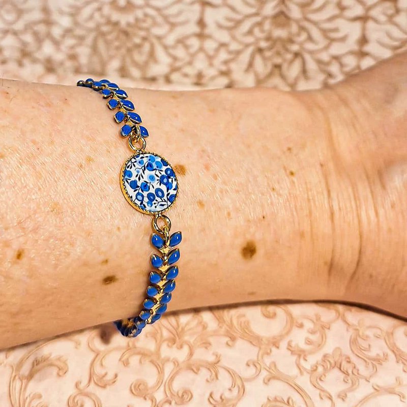 2 Bloemduo armbanden Art Deco Chainte Chevrons roestvrijstalen roestvrijstalen roestvrijstalen dagcadeau roestvrij
