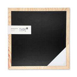 Magnetic chalkboard with wooden frame (40x40cm)