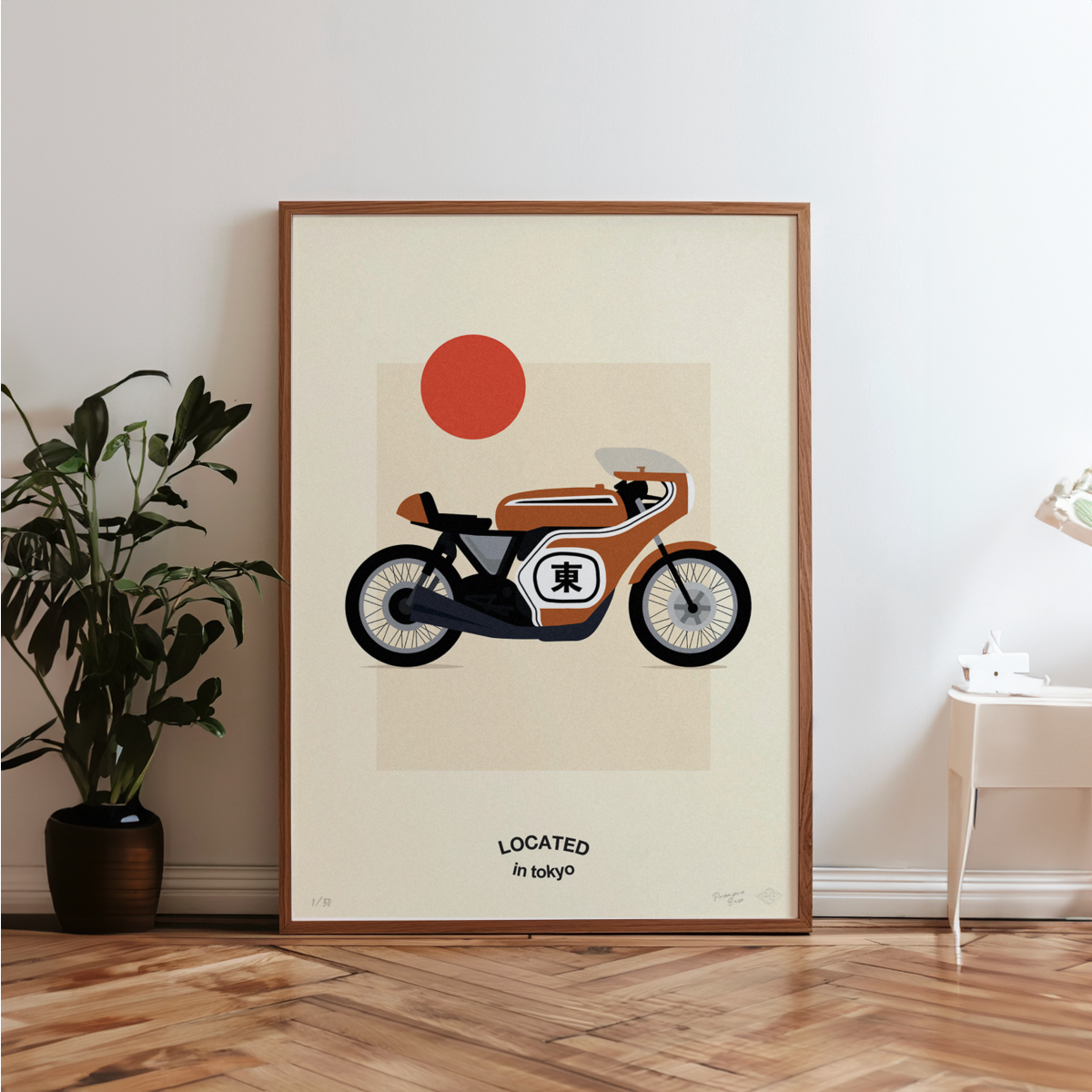 Poster "Honda Moto, Located in Tokyo" Limited edition art print | 30x40cm