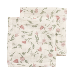 Hydrophile Tücher, vorgewaschen, Blume, mehrfarbig, 120 x 120 cm – 2er-Pack
