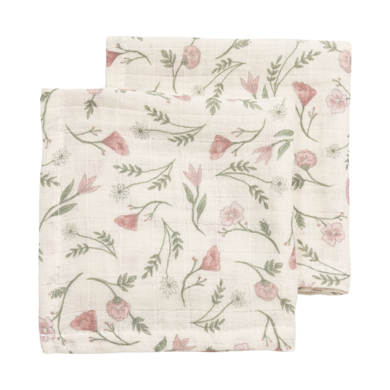Hydrophile Tücher, vorgewaschen, Blume, mehrfarbig, 120 x 120 cm – 2er-Pack