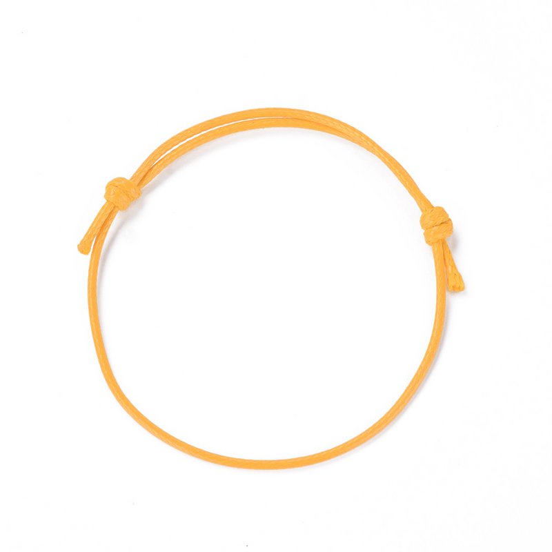 Adjustable Waxed Polyester Cord Bracelet