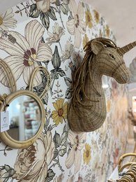 Rattan Spiegel Hase