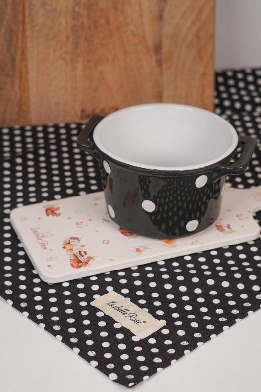 Küchentuch Polka Dot Anthrazit 50x70 cm Isabelle Rose