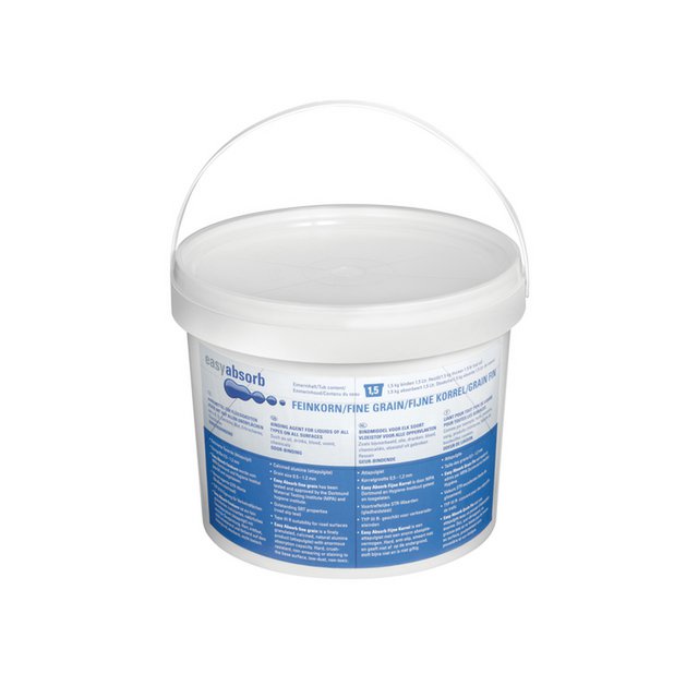 Bindmiddel Easy Absorb fijne korrel, voor alle soorten vloei- stoffen/oppervlakken 1,5 liter