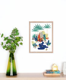 Poster- Hut in de jungle