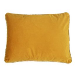 half cushion velvet gold honey 35x45cm
