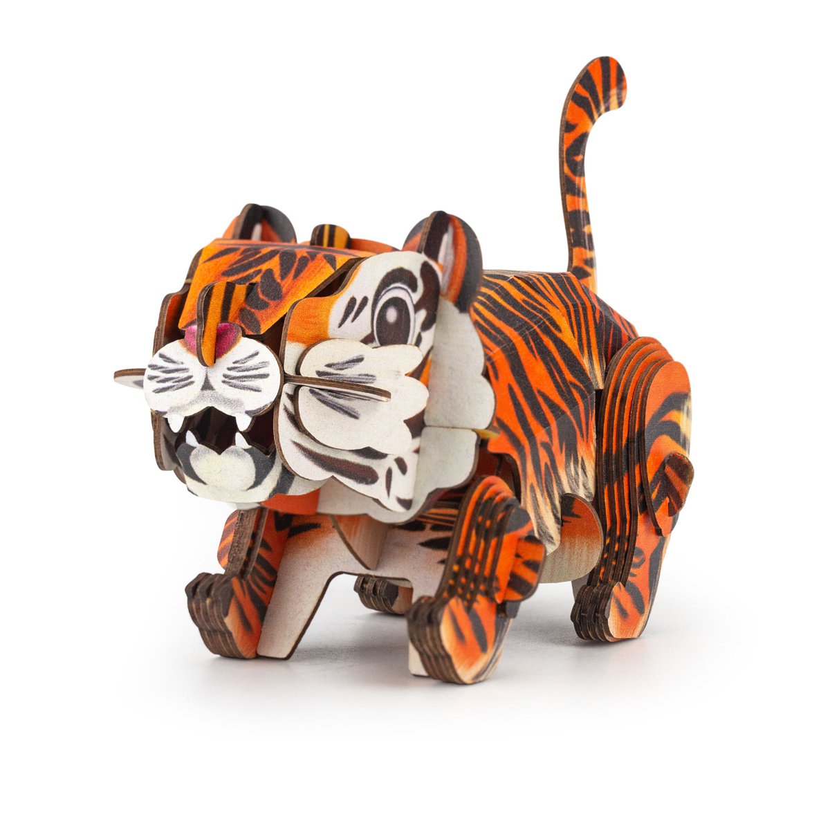 Mieredu - 3D Puzzel Build And Sound - Tijger