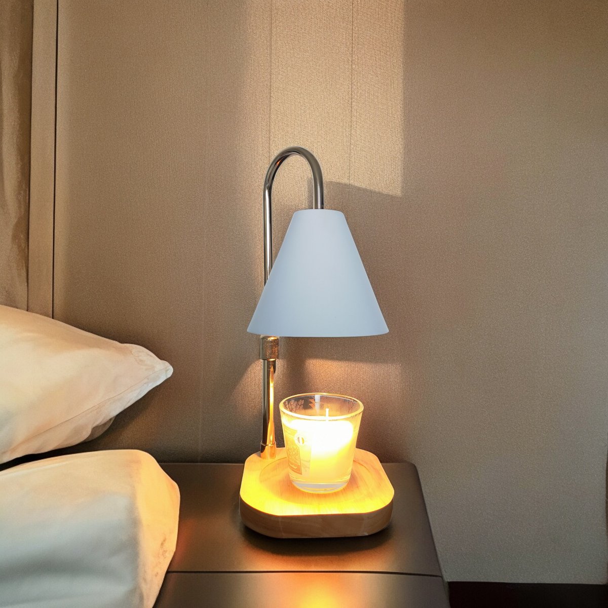 Zachte warmteverspreider - Candelia - elektrische brander voor geurkaars - geïntegreerde dimmer - decoratie en cadeau-idee