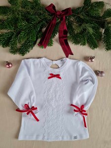 M0717B White blouse for girls