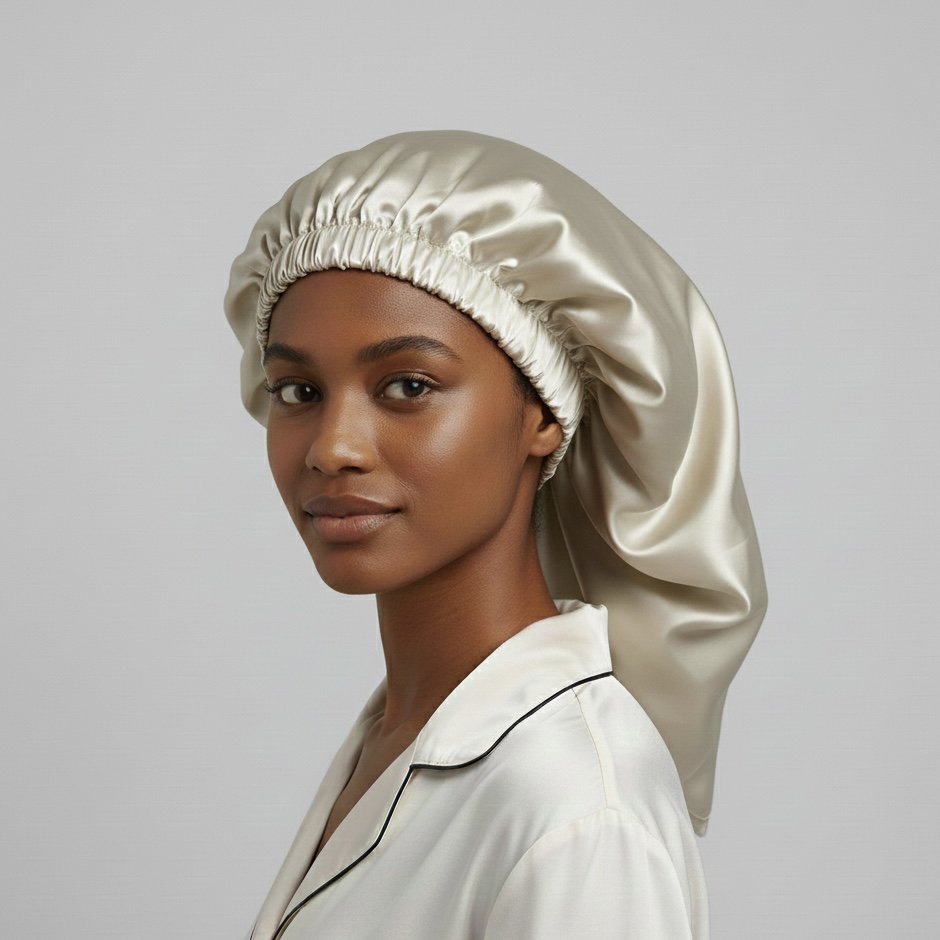 YOSMO 100% Mulberry Silk Sleep Hair Cloth – Large – For Long, Thick and Curly Hair
