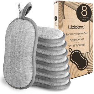 Cleaning sponge washable & double-sided, 8 pieces