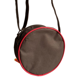 Shoulderbag round - retro doll head
